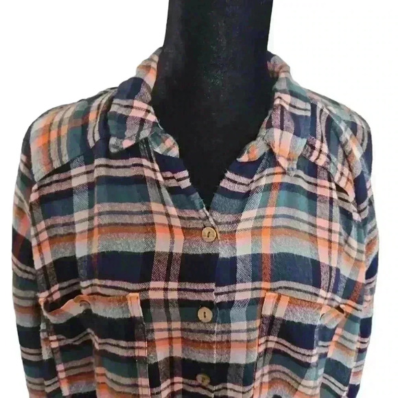 Free People Intimately Free Womens Wrapped In Flannel Cropped Top In Pine L - Picture 6 of 13